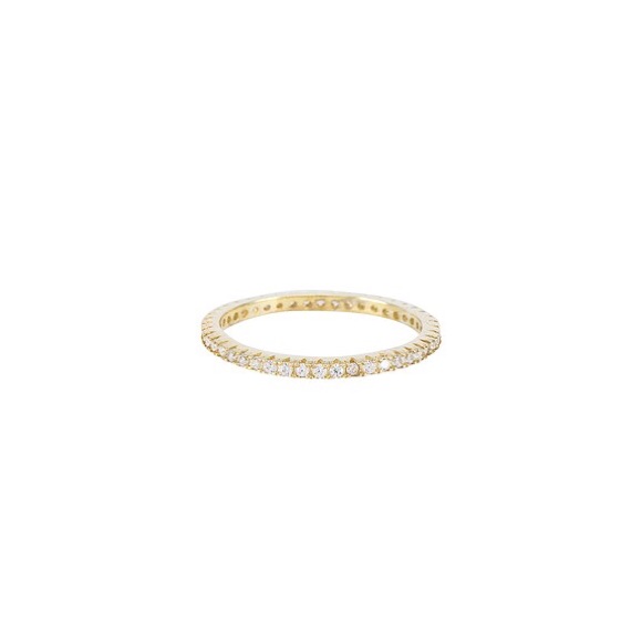 The M Jewelers Ny The M Essential Pave Band In Gold